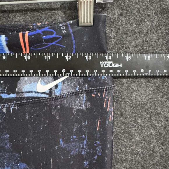 Nike Leggings Women's Small Blue Dri-Fit Abstract Print Athletic Gym Pants - Picture 4 of 10